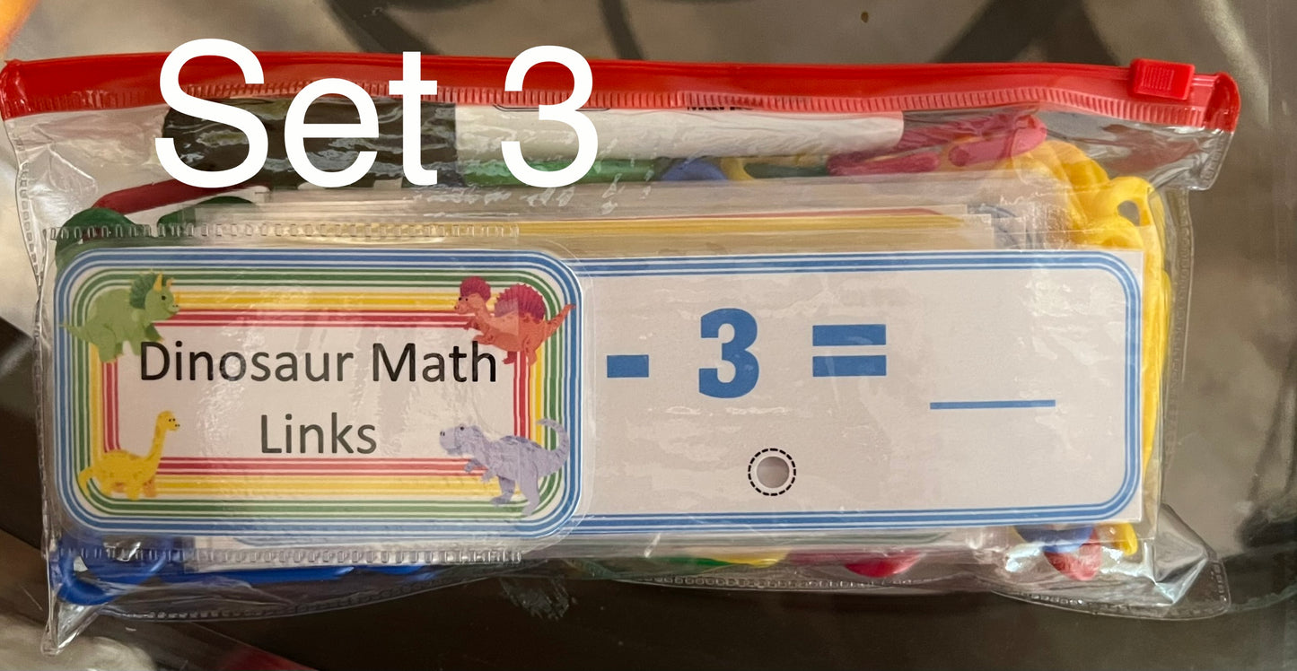 Dinosaur Math Links Set 3