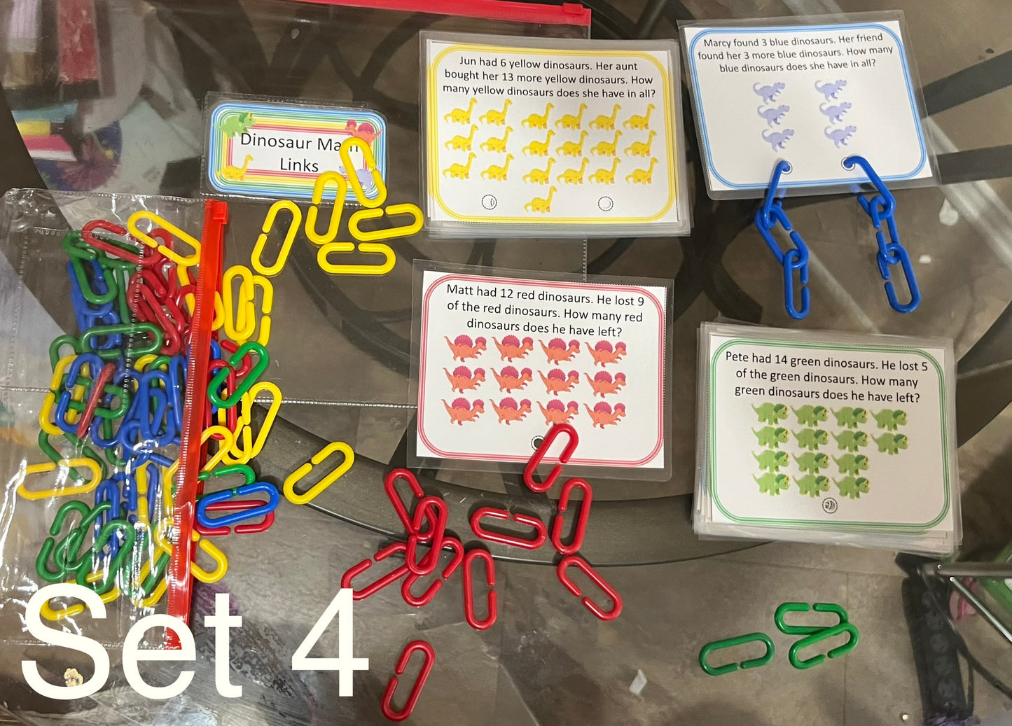 Dinosaur Math Links Set 4