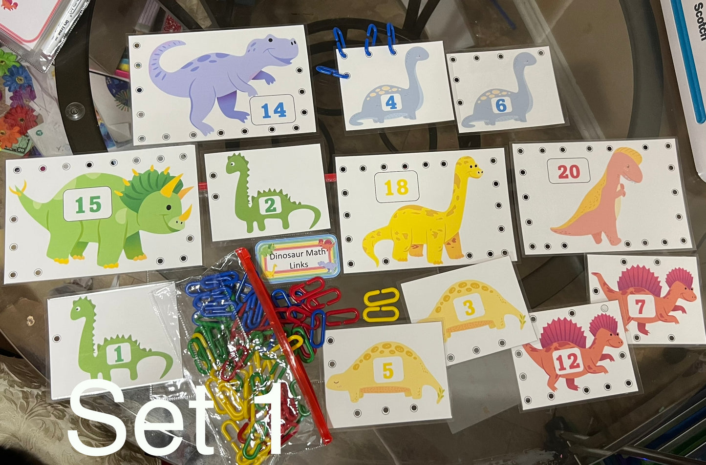 Dinosaur Math Links Set 1