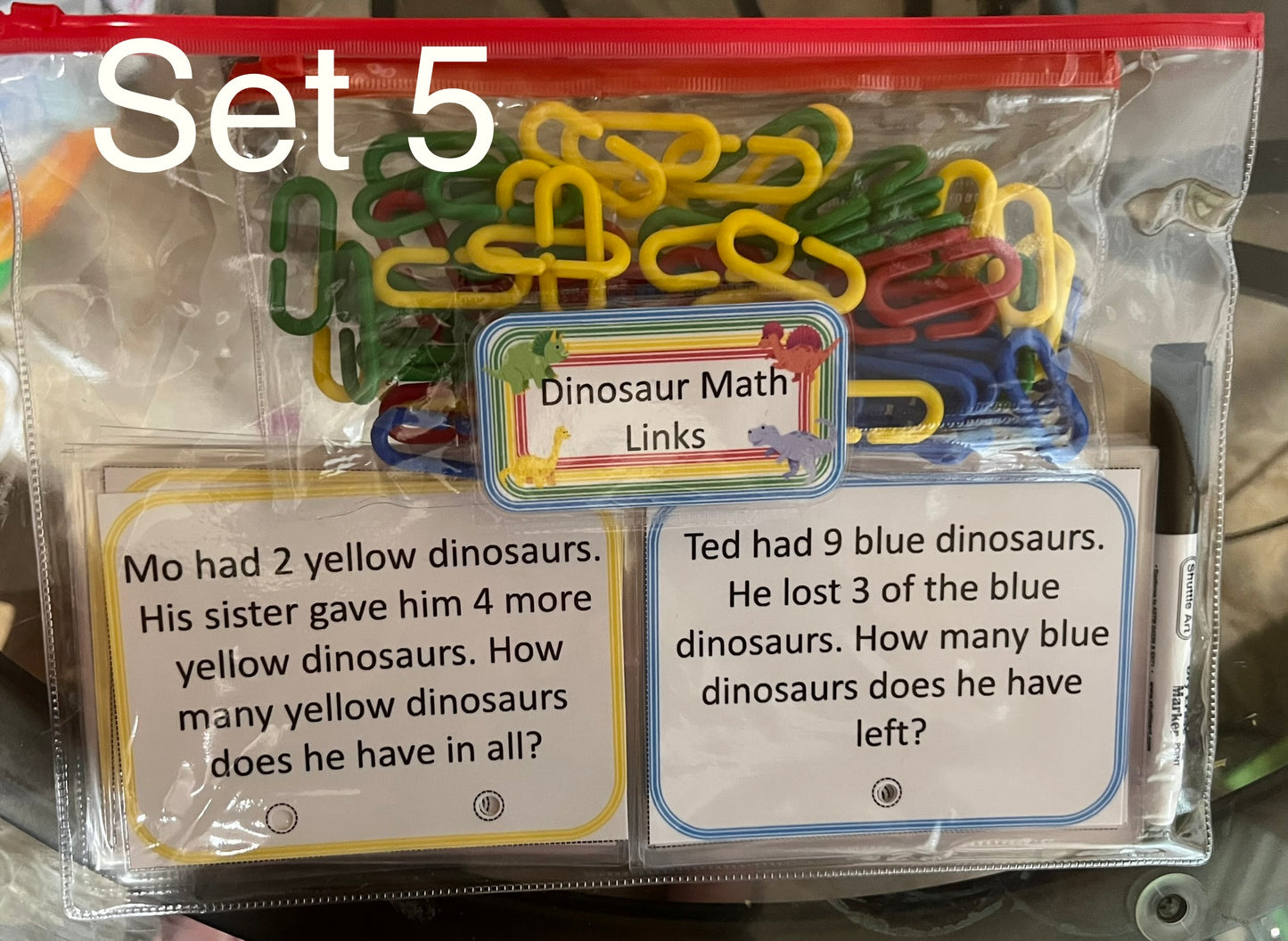 Dinosaur Math Links Set 5