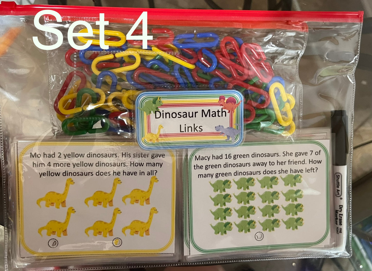 Dinosaur Math Links Set 4
