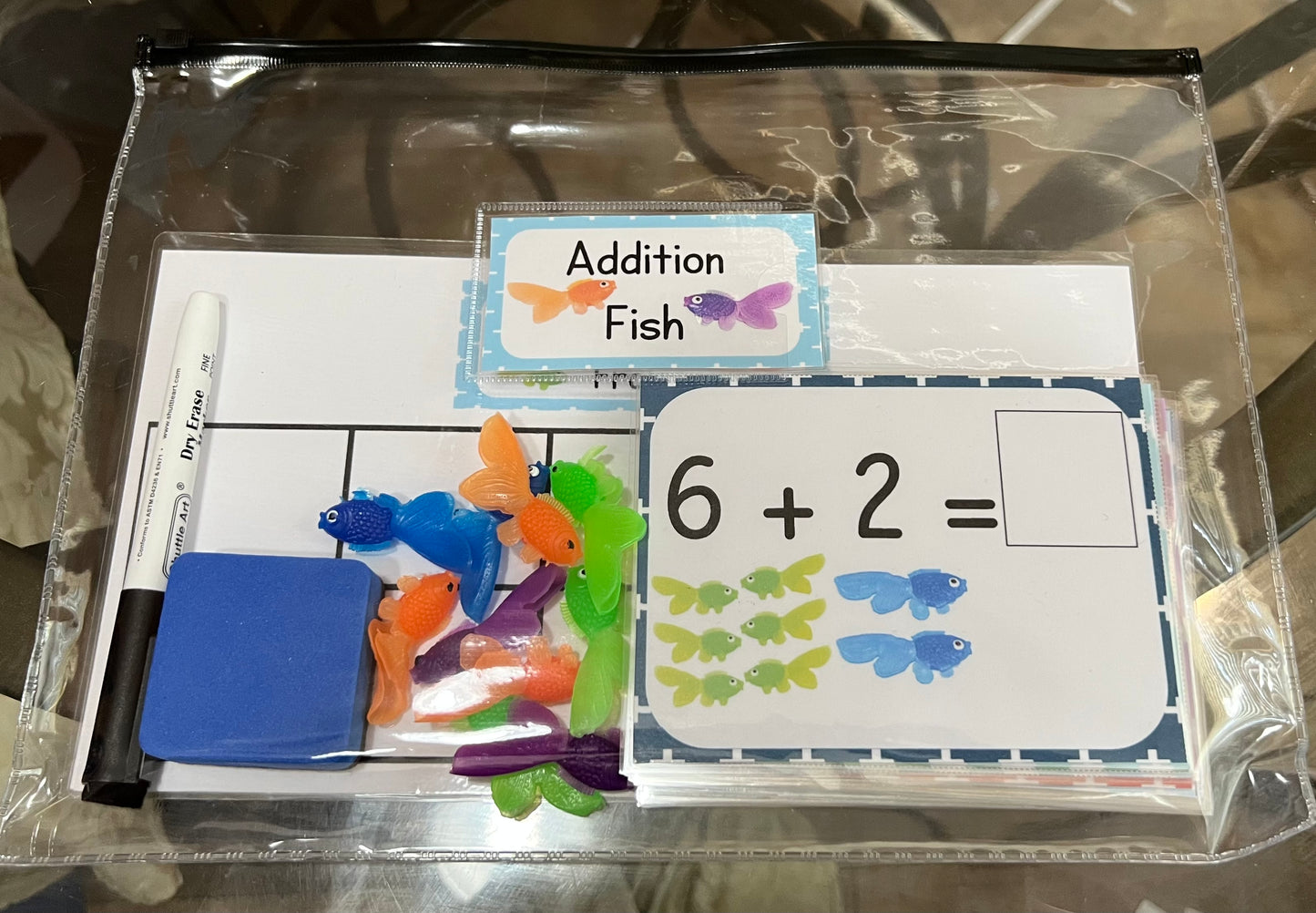 ➕➕🐟Addition Fish➕🐟 in English and Spanish