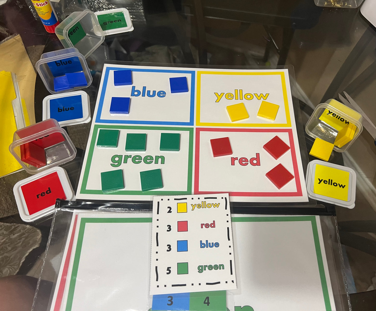 🟨🟥 Color Sort and Count 🟩🟦