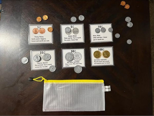 6 US Coin Task Cards