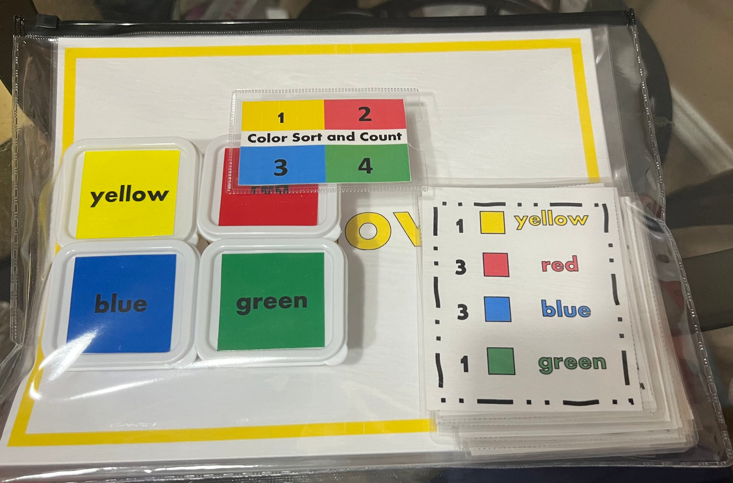 🟨🟥 Color Sort and Count 🟩🟦