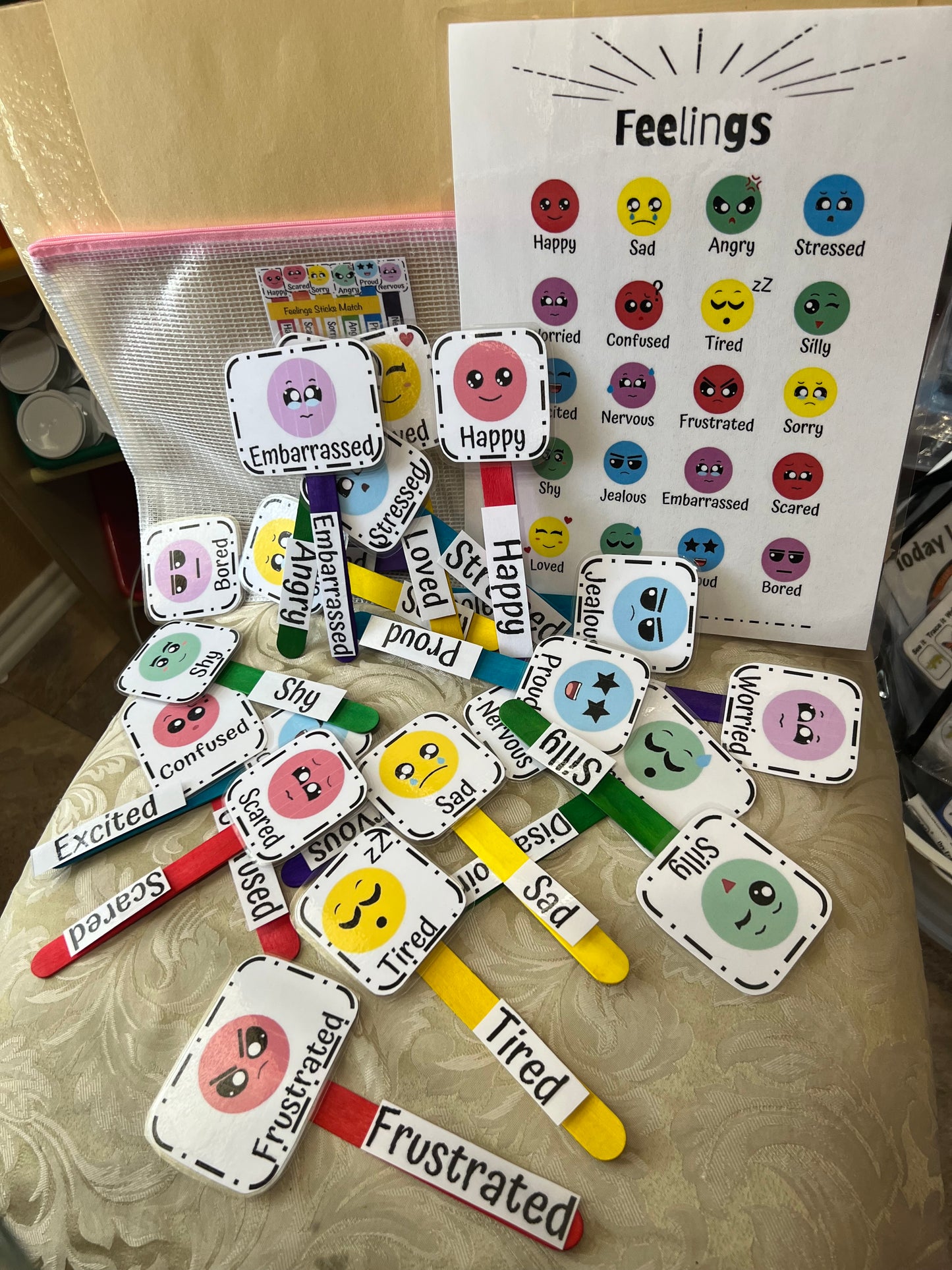 Feelings Match Sticks