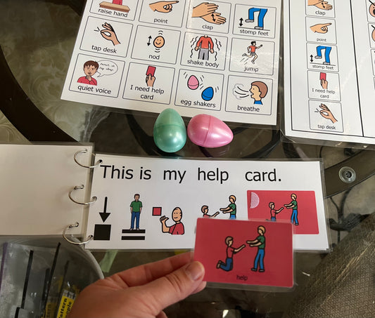 No Screaming at School story with replacement behavior supports