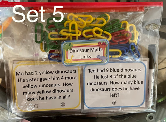 Dinosaur Math Links Set 5