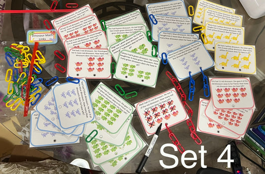 Dinosaur Math Links Set 4