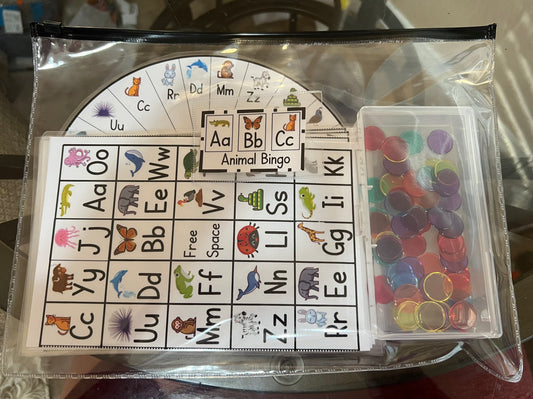 Set #3 (18) Animal ABC Bingo 🐊 🦋 🐈