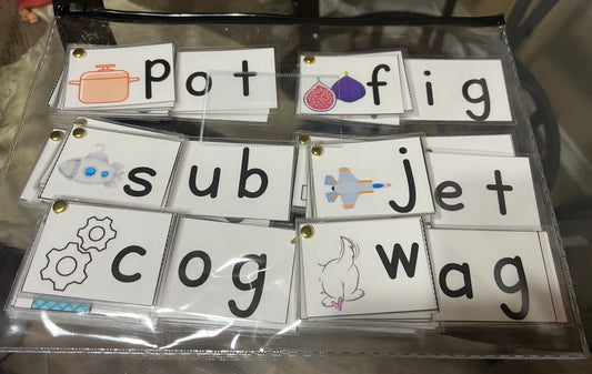 CVC and CCVC Word Flip with Pictures