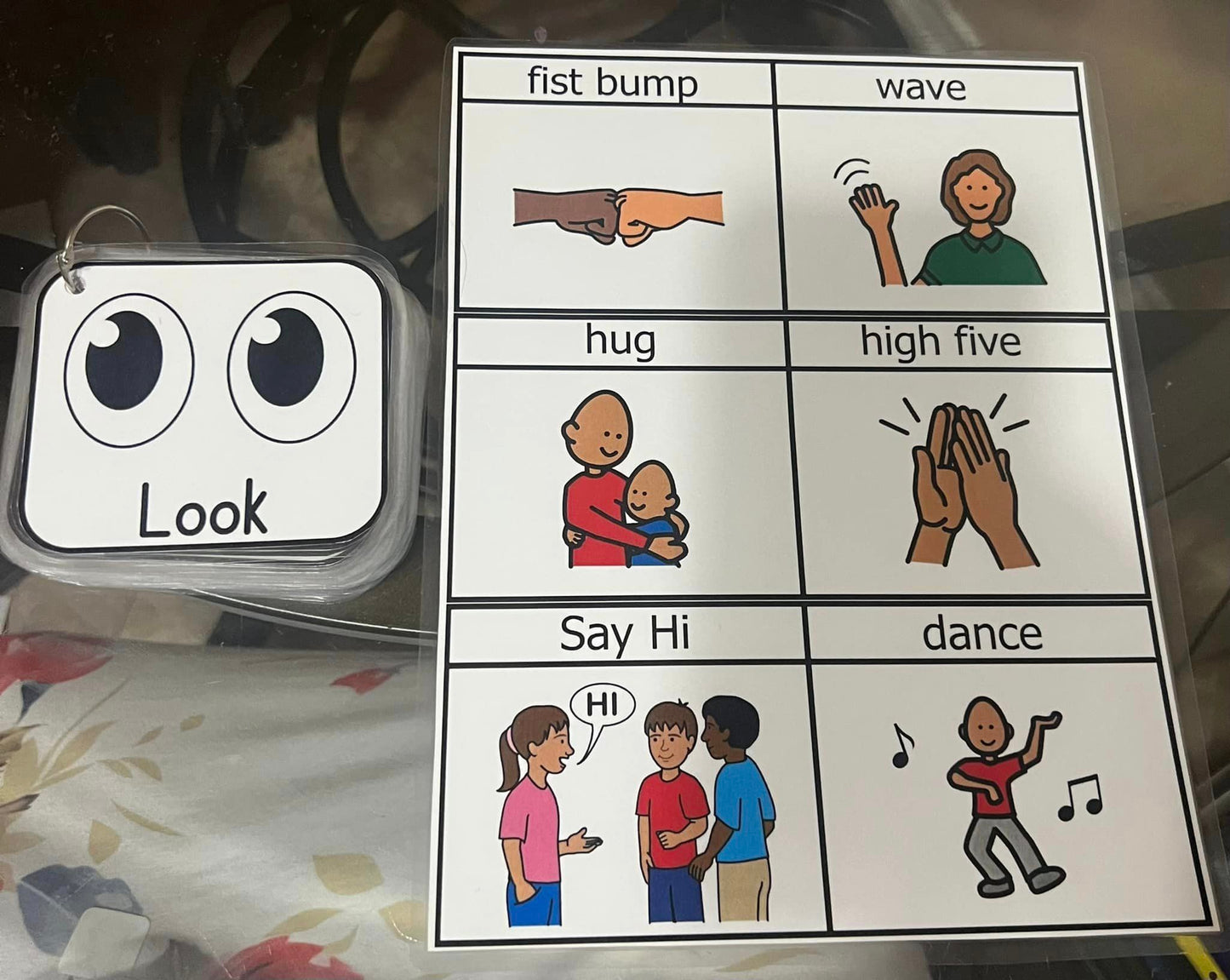 More Behavior Cards with Greeting Choices Poster