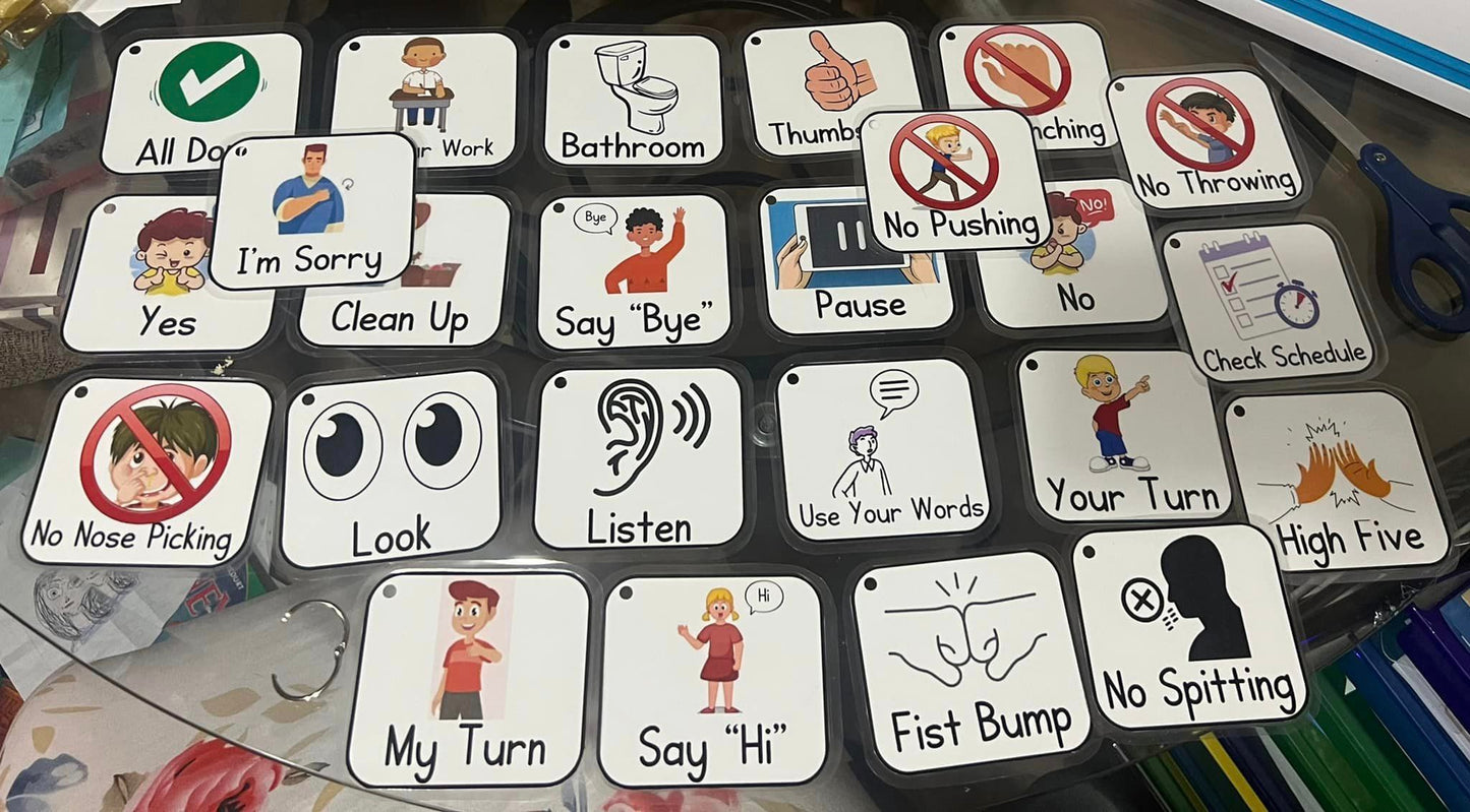 More Behavior Cards with Greeting Choices Poster