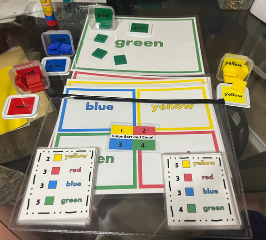 🟨🟥 Color Sort and Count 🟩🟦