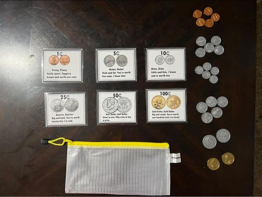 6 US Coin Task Cards