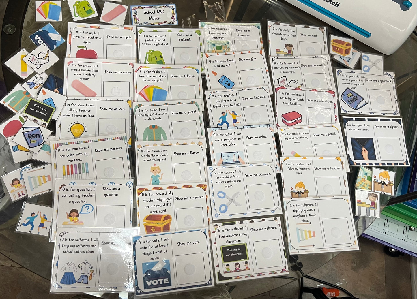School 🍎 ABC Match