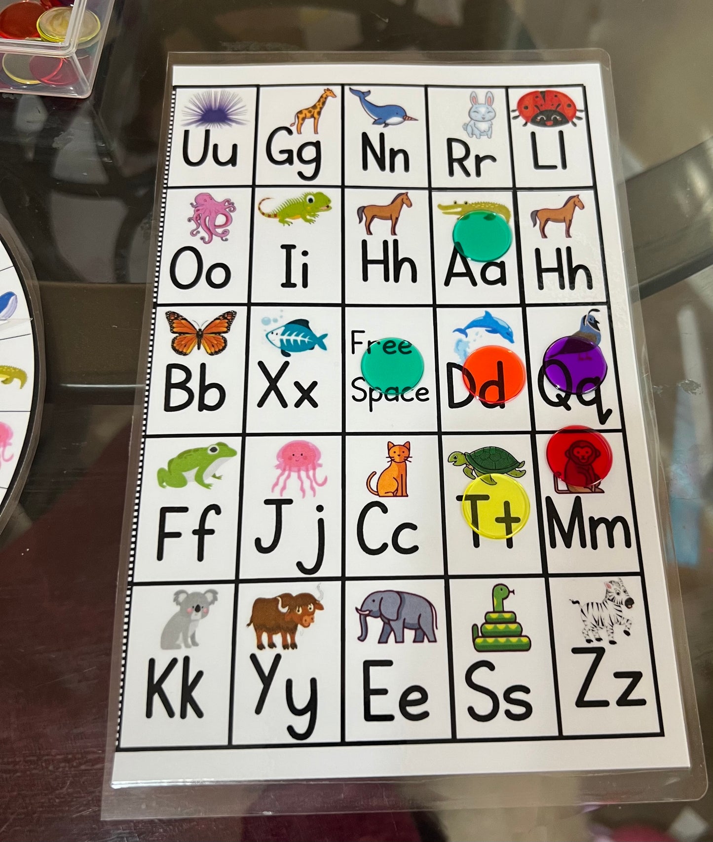 Set #1 (6) Animal ABC Bingo 🐊 🦋 🐈