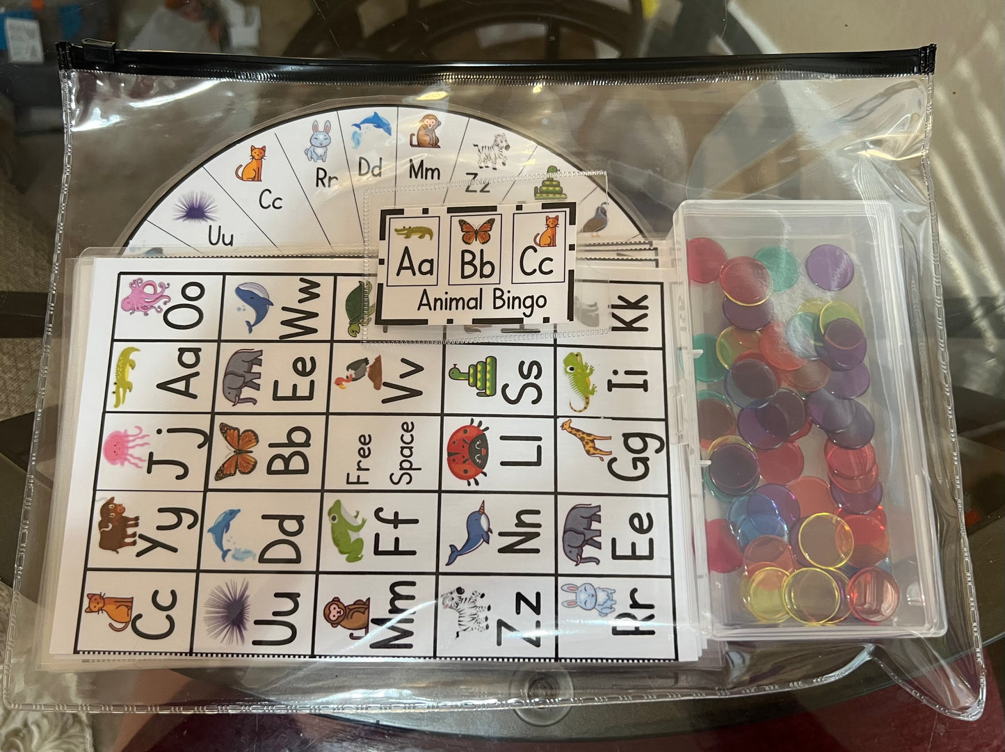 Set #1 (6) Animal ABC Bingo 🐊 🦋 🐈