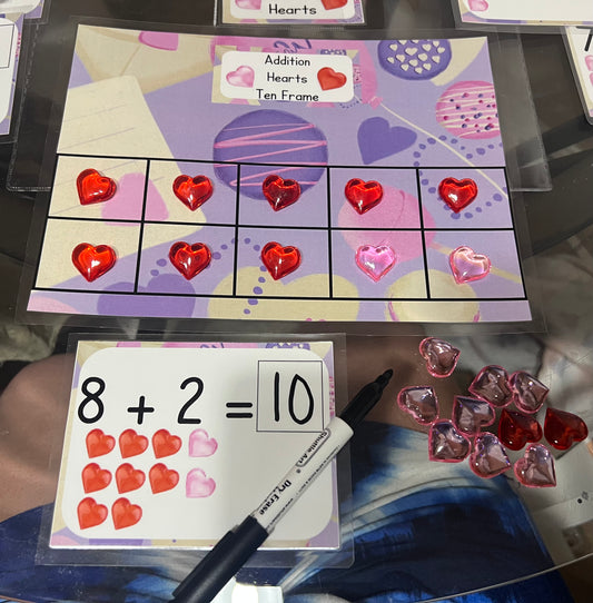 Addition Hearts Up to 10