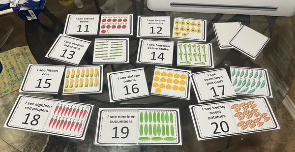 🥕🌶Vegetable See and Count Puzzle 🥦🌽